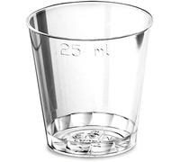 Sunrise Packaging 25ml CE Marked Clear Shot Glasses - Case of 1000 | Durable Reusable Plastic Shot Glasses for Bars Pubs Clubs Parties