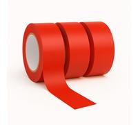 Sunrise Packaging 3 Rolls Red Duct Tape 48mm X 45M Heavy Duty Waterproof Gaffer Tape Roll Strong Cloth Adhesive