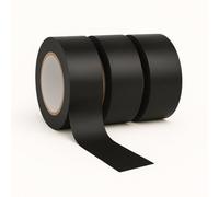 Sunrise Packaging 3 X Black Duct Tapes 48mm X 45M Heavy Duty Waterproof Gaffer Tape Strong Cloth Adhesive