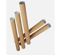 Sunrise Packaging 5 x Heavy Duty A3/A4 Postal Tubes - Size 330mm x 50mm with End Caps | Reusable Shipping & Mailing Tubes - Ideal for Posters, Art, Documents, and Blueprints