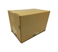 Sunrise Packaging 50 X Cardboard Boxes 9X6X6In 229 X 152 X 152mm Postal Shipping And Storage