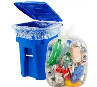 Sunrise Packaging 50 X Clear Heavy Duty 120L Compactor Sacks Bin Liners 22X33X47 Inch