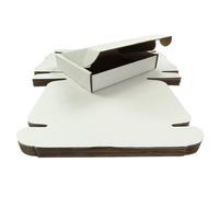 Sunrise Packaging 50 X White Postal Boxes 10X8X2 Inches 254X203X51mm Single Wall Cardboard
