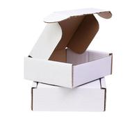 Sunrise Packaging 50 X White Postal Boxes 5.5 X 5 X 2 Inch 140 X 127 X 51 mm Single Wall Cardboard Shipping Boxes