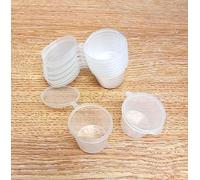 Sunrise Packaging 500 x MINI 1oz Hinged Sauce Pots with Lids - 25ml | Reusable, Recyclable, Microwave safe, Freezer Safe | Perfect for sauces ketchups samples medicines