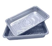 Sunrise Packaging Aluminium Foil Tray [525 x 326 x 79 mm/9000 ml] Rectangular, Food-Safe Gastronorm Pans for Baking/Freezing/Storage, Disposable Foil Containers, 10