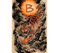 Sunrise Roar A Year of the Tiger B Monogram Initial Journal