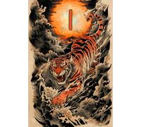 Sunrise Roar A Year of the Tiger I Monogram Initial Journal