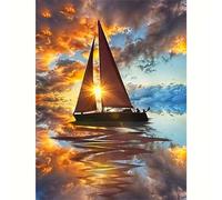 Sunrise Sailboat Jigsaw Puzzles for Adults 1500, Challenging puzzles, puzzle Educational Games, Jigsaw Puzzle 1500 Pieces for Adults, Family Games for Kids and adults 34.3 x 22.4 inch