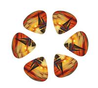 Sunrise Sailing Boat Guitar Pick 12 picks Fashion Personalized Bass Pick Durable Electric Guitar Plectrums Instrument Accessories for Ukulele Electric Guitar Bass