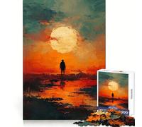 Sunrise Sentinel 1000 Piece Jigsaw Puzzles for Teenagers Jigsaw Solid Logic Toy Calm Fun Precision Cut Santa Wish Item 38x26cm