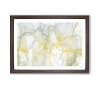 Sunrise Spirit in Abstract Framed Print | A2 Walnut Framed Wall Art | Ready to Hang | Abstract Landscape Picture | Living Room Bedroom Lounge Office