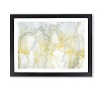 Sunrise Spirit In Abstract Modern Art Framed Print | A4 Black Framed Wall Art | Ready to Hang | Abstract Landscape Picture | Living Room Bedroom Lounge Office