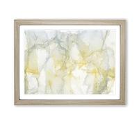 Sunrise Spirit In Abstract Modern Art Framed Print | A4 Oak Framed Wall Art | Ready to Hang | Abstract Landscape Picture | Living Room Bedroom Lounge Office