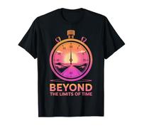 Sunrise Stopwatch Design - Beyond The Limits of Time T-Shirt