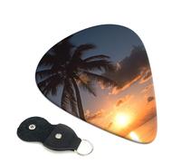 Sunrise Tropical Palm Tree Still Guitar Pickfor Pickups For Acoustic Electric Guitar Bass Ukulele