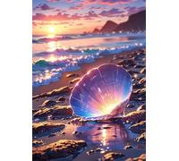 Sunrise Waves Shell Jigsaw Puzzles for Adults 500 Pieces Educational Toys Challenging Game 500 Piece Puzzles for Adults for The Whole for Women Gifts for Men