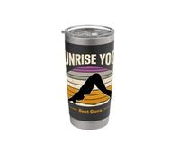 Sunrise Yoga Best Class Retro Morning Workout Stainless Steel Insulated Tumbler