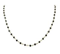 sunrisegemstone Black Onyx Hydro Choker Necklace Faceted Rondelle Beads 24k Gold Plated Wire Wrapped Rosary Vermeil Chain. (12)