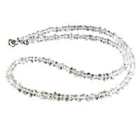 sunrisegemstone Herkimer Diamond Quartz Necklace Beads Raw Rough Herkimer Diamond Quartz Nuggets Double Termianted Quartz crystals