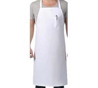 SUNRISEKITCHENSUPPLY Sunrise Kitchen Supply White Apron with Pocket on Top (Top Pocket), Li281, One Size