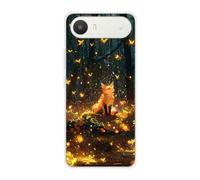 Sunrive Case compatible with Alcatel A62, Ultra Slim Transparent Soft Premium TPU Silicone Back Rubber Bumper Protector Patterns Cover(Fox in the Jungle)