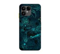 Sunrive Case compatible with Fairphone 6, Ultra Slim Transparent Soft Premium TPU Silicone Back Rubber Bumper Protector Patterns Cover(Mathematical Universe)