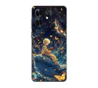 Sunrive Case compatible with Honor X6d 5G/500 Smart 5G, Ultra Slim Transparent Soft Premium TPU Silicone Back Rubber Bumper Protector Patterns Cover(Titanic Whale)