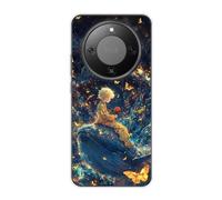 Sunrive Case compatible with Honor X70 5G, Ultra Slim Transparent Soft Premium TPU Silicone Back Rubber Bumper Protector Patterns Cover(Titanic Whale)
