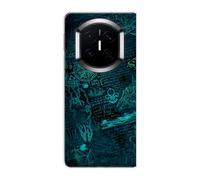 Sunrive Case compatible with Huawei Mate X7 COLLECTOR'S EDITION, Ultra Transparent PC Premium Bumper Protector Patterns Cover(Mathematical Universe)