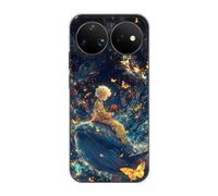 Sunrive Case compatible with Huawei Nova 16 Ultra, Ultra Slim Transparent Soft Premium TPU Silicone Back Rubber Bumper Protector Patterns Cover(Titanic Whale)
