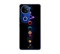 Sunrive Case compatible with Iqoo Z10R 5G/V50/V50E 5G, Ultra Slim Transparent Soft Premium TPU Silicone Back Rubber Bumper Protector Patterns Cover(Cosmic Realm)