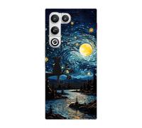 Sunrive Case compatible with Nubia RedMagic 11 Air, Ultra Slim Transparent Soft Premium TPU Silicone Back Rubber Bumper Protector Patterns Cover(Oil Painting)