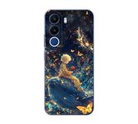 Sunrive Case compatible with Oppo Realme C100X, Ultra Slim Transparent Soft Premium TPU Silicone Back Rubber Bumper Protector Patterns Cover(Titanic Whale)