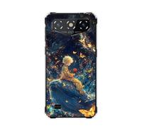 Sunrive Case compatible with Oukitel G3, Ultra Slim Transparent Soft Premium TPU Silicone Back Rubber Bumper Protector Patterns Cover(Titanic Whale)