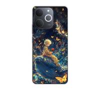 Sunrive Case compatible with Realme C71 India, Ultra Slim Transparent Soft Premium TPU Silicone Back Rubber Bumper Protector Patterns Cover(Titanic Whale)