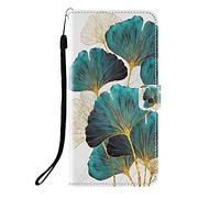 Sunrive Case compatible with TCL NXTpaper 70 Pro, PU Leather Phone Holster Case Card Slot Flip Wallet Stand Function gel magnetic Protective Skin Cover (Q leaf)