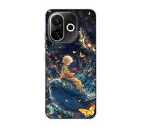 Sunrive Case compatible with Tecno Spark 30C 5G, Ultra Slim Transparent Soft Premium TPU Silicone Back Rubber Bumper Protector Patterns Cover(Titanic Whale)