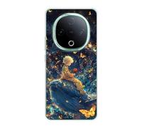 Sunrive Case compatible with Vivo Y300C, Ultra Slim Transparent Soft Premium TPU Silicone Back Rubber Bumper Protector Patterns Cover(Titanic Whale)
