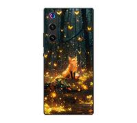 Sunrive Case compatible with ZTE Nubia Red Magic 10 Air, Ultra Slim Transparent Soft Premium TPU Silicone Back Rubber Bumper Protector Patterns Cover(Fox in the Jungle)