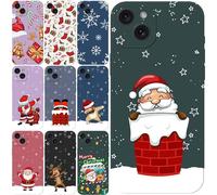 Sunrive Personalised Custom Case Christmas compatible with iPhone 12 13 14 15 16 16E 17 Air Pro Max 11 Mini Xr Xs X 8 7 16 Plus SE 2020 2022 6s 6,it Customised Cover with Initial Name & Text