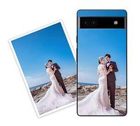 Sunrive Personalised Custom Case compatible with Google Pixel 6a 5G, Soft TPU Clear Shock Absorbing Customised Cover with your own photo, image, Picture, or text Make Your Own Case