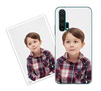 Sunrive Personalised Custom Case compatible with Honor 20 Pro, Soft TPU Clear Shock Absorbing Customised Cover with your own photo, image, Picture, or text Make Your Own Case