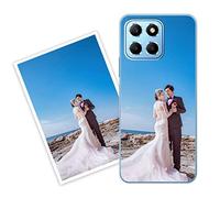 Sunrive Personalised Custom Case compatible with Honor X8 5G, Soft TPU Clear Shock Absorbing Customised Cover with your own photo, image, Picture, or text Make Your Own Case