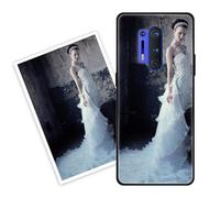 Sunrive Personalised Custom Case compatible with Oneplus 8 Pro, Customised with your own photo, image, Picture, or text Make Your Own Case, (PC Bumper + Acrylic Back) black