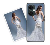 Sunrive Personalised Custom Case compatible with OnePlus Nord CE 3 Lite, Customised with your own photo, image, Picture, or text Make Your Own Case, (PC Bumper + Acrylic Back) black