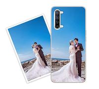 Sunrive Personalised Custom Case compatible with Oppo Find X2 Lite/Reno3 5G, Soft TPU Clear Shock Absorbing Customised Cover with your own photo, image, Picture, or text Make Your Own Case