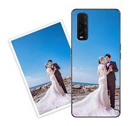 Sunrive Personalised Custom Case compatible with Oppo Find X2, Soft TPU Clear Shock Absorbing Customised Cover with your own photo, image, Picture, or text Make Your Own Case