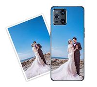 Sunrive Personalised Custom Case compatible with OPPO Find X3 Pro 5G, Soft TPU Clear Shock Absorbing Customised Cover with your own photo, image, Picture, or text Make Your Own Case
