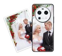 Sunrive Personalised Custom Case compatible with Oppo Find X7 Ultra/Find X7 Pro, Customised with your own photo, image, Picture, or text Make Your Own Case, (PC Bumper + Acrylic Back) black